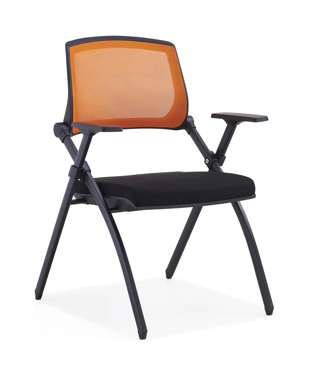 Foldable Office Chairs with Tables Leather Chairs Meeting Chairs