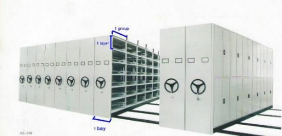 Metal Compactor Mobile Shelving Movable Steel Storage Cabinet Filing Cabinet for Office School