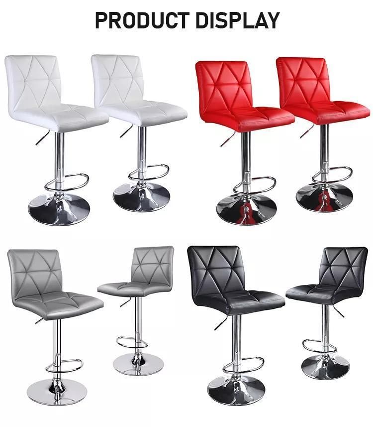 Black High Swivel Back Bar Chair for Hotel