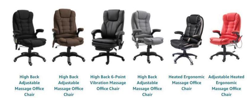 Adjustable Heated Ergonomic Massage Swivel Leather Executive Home Office Chair