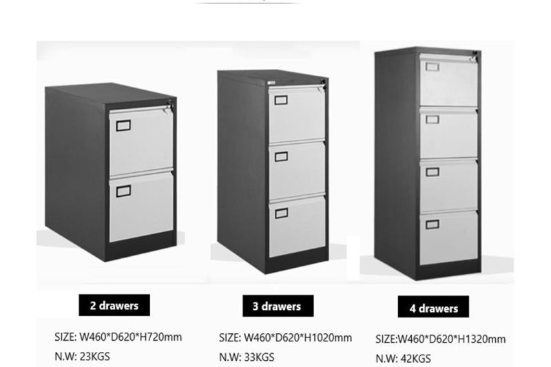 A4 Paper 4 Drawer Steel Filing Cabinet Specifications