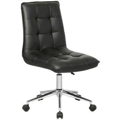 Armless Adjustable Swivel Upholstered Polyurethane Task Office Chairs