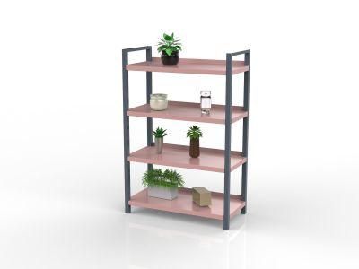 Home Furniture Movable Multi-Function Wire Storage Organizer Bookshelf for File Wine Display Cart Bookshelf in Living Room and Office