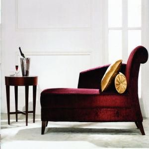 Red Fabric Chaise Lounge for Sale