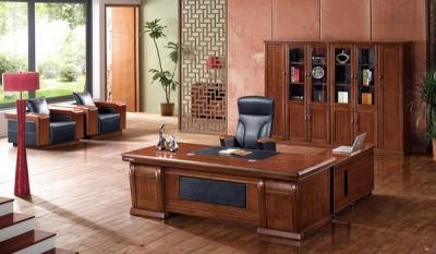 6FT Executive Desk in Walnut with Right Turn