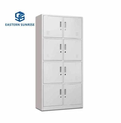 Modern Furniture 8-Door Steel Cabinet for School/Gym/Office