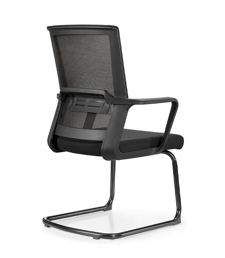 Custom Commerce Plastic Reception Meeting Room Mesh Fabric Armrest Office Staff Chairs