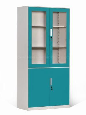 See Through Open 2 Door Storage Cabinet Firchero Office Cupboards