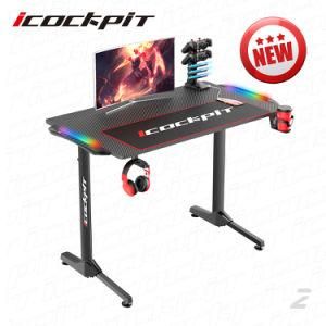 Saitu Modern Home Office Electric Computer E-Sports Gaming Desk PC Gaming Desk RGB Game Desk