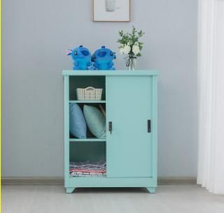 Metal Storage Cabinets Wardrobe Colorful Sliding Door Cabinet Kitchen Cabinet