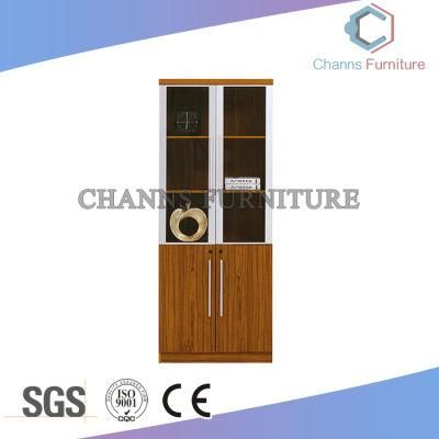 Good Quality Office Cabinet Wooden Cabinet with Aluminum Glass Doors (CAS-FA30)