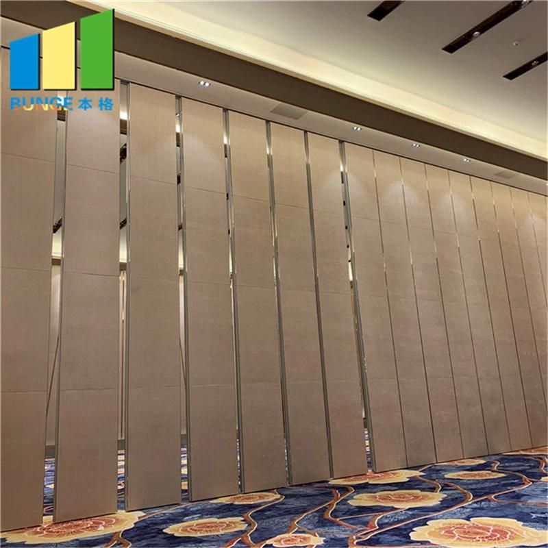 Removable Wall Partitions Auditorium Soundproof Operable Wall Sliding Hotel Partition