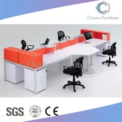 Orange Color Straight Shape Open Office Workstation (CAS-W31499)
