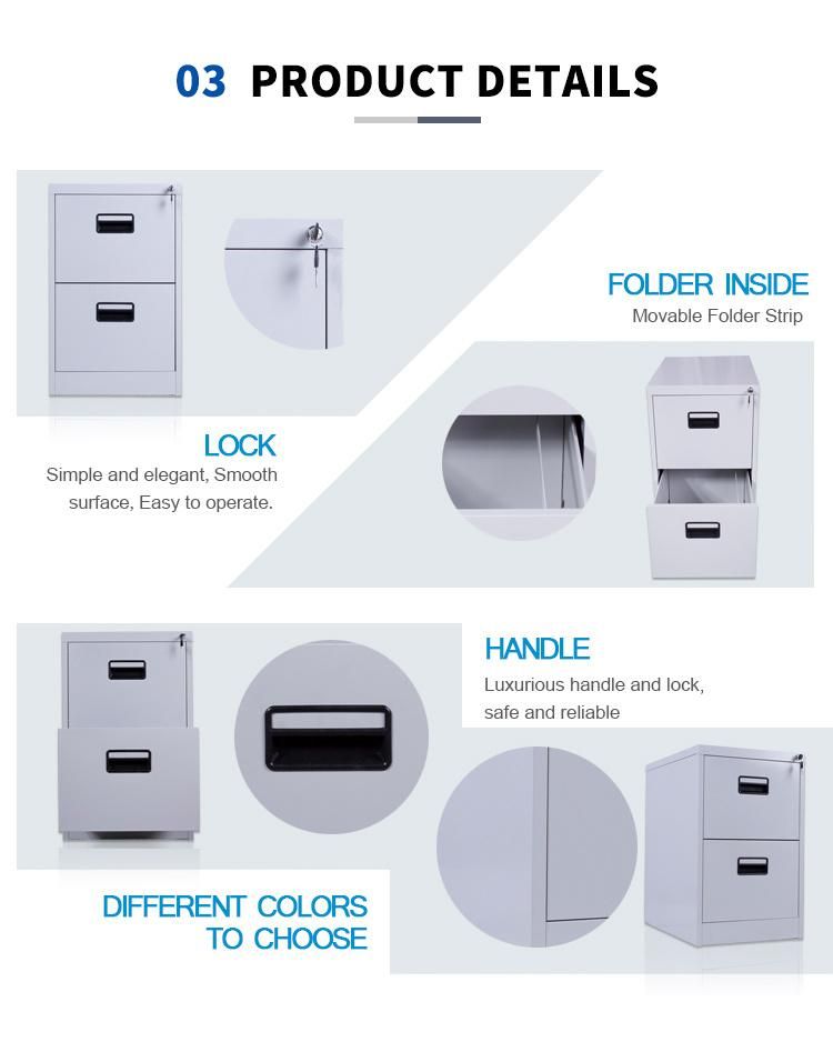 2 Drawer Vertical File Cabinets A4 Functional Metal 2 Drawer File Cabinet
