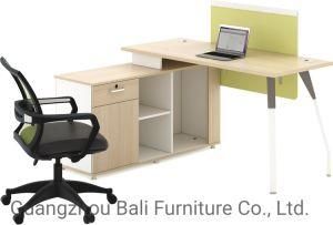 Office Furniture Supplier Modern L Shape Steel Legs Computer Desk Office Table (BL-ET088)