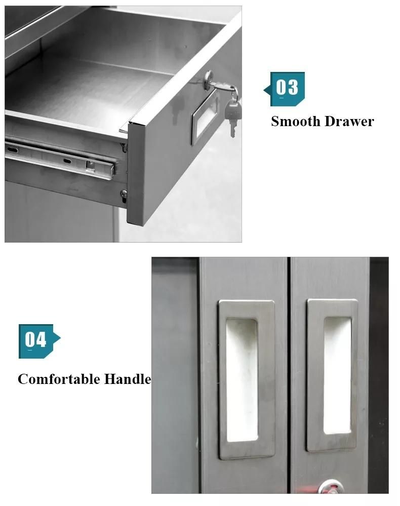 High Quality Stainless Steel Furniture with Drawer