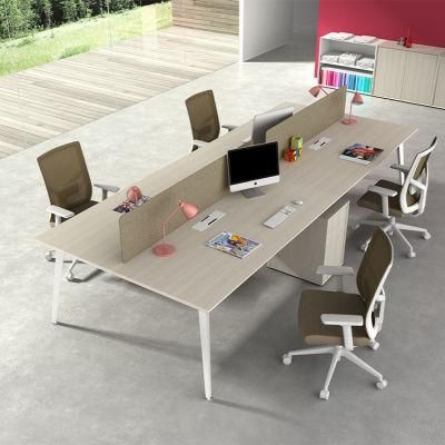 Metal Type 4 Seater Office Workstation for Public Office Space