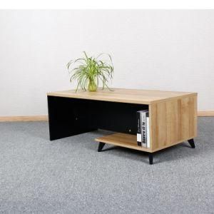 Office Room Furniture Wood Coffee Table Teak Wood Tea Table Design