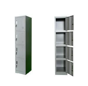 Free Sample Office Dormitory storage Cabinet Steel or Iron 4 Compartment Locker