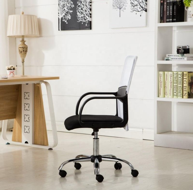 White Mesh Low Back Office Chair