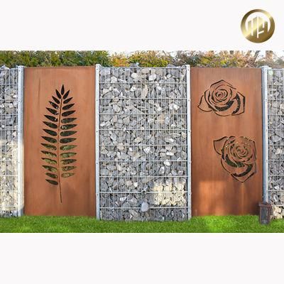 Garden Corten Steel Laser Cut Customized Decorative Screen