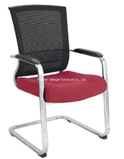 Durable Mesh Meeting Chair Used Office Manager Table Visitor Chair Without Wheels