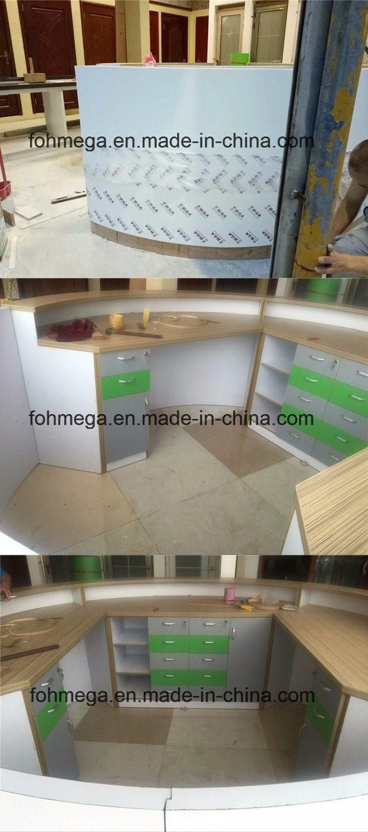 Modern Design Economic MFC Reception Desk with Filing Cabinet