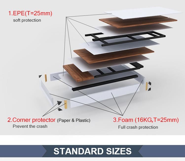 Modern L Shape Home Office Wood Writing Table Computer Desk Set