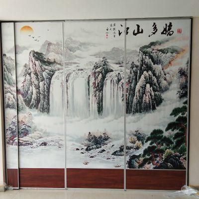 Flexible System Aluminium Frame MDF Sliding Partition Walls for Restaurant