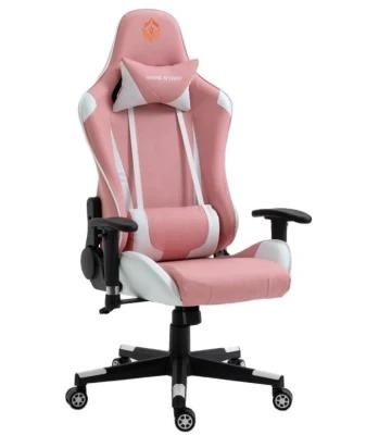 Pink Executive Boss Office Chair Swivel Leather Gaming Chair