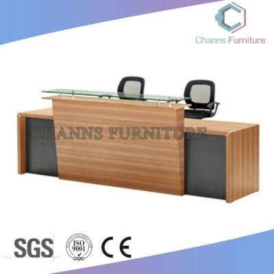 Wooden Office Furniture Office Reception Desk with Customized Size (CAS-RA24)
