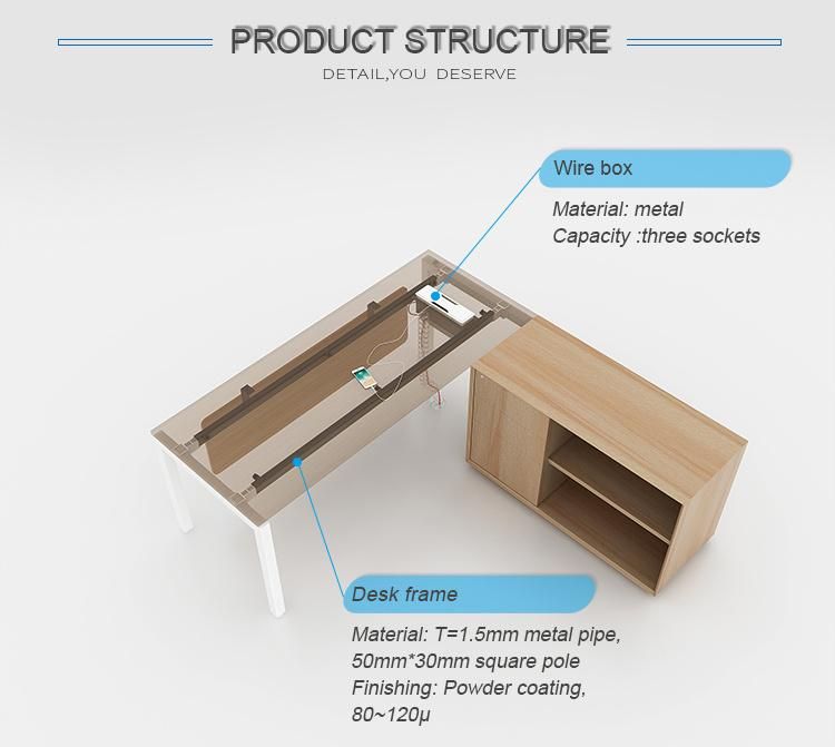 Premium Quality Modern Commercial Furniture Boss Office Desk