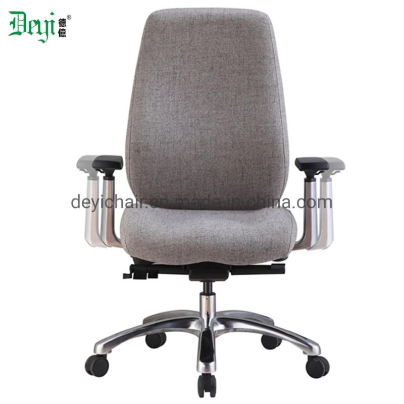 Multifunctional Mechanism High Back Arms Available Aluminium Base Fabric Upholstery Ergonomic Office Chair