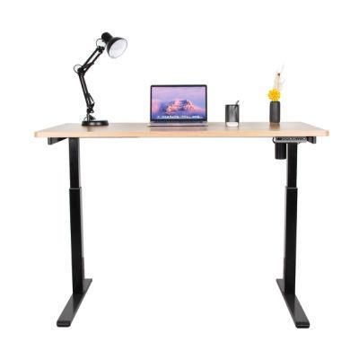 Black Powder Coating Height Adjustable Office Desk