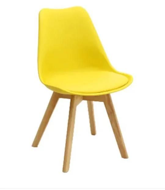 Elegant Design Dining Plastic Wood Legs Living Room Chair