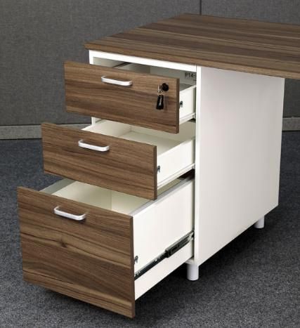 Market Hot Sale Wooden Office Desk with Three Drawers