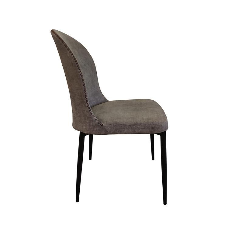 Wholesale Comfortable Contemporary Linen Padded Dining Chair for Dining Home Furniture
