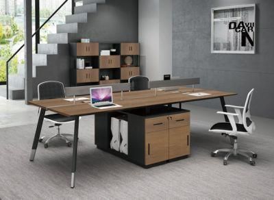Modern Design Durable Public Computer Partition 4 Person Office Workstation