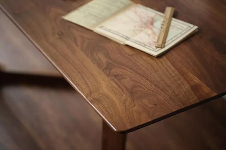 Black Walnut Edge Glued Office Desk Top