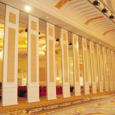 Aluminum Hotel MDF Folding Room Divider Demountable Operable Wall Partition