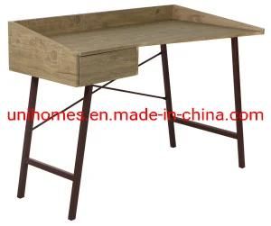 Home Office Computer Desk, Study Writing Desk with Wooden Storage Shelf 2-Tier Industrial Morden Laptop Table
