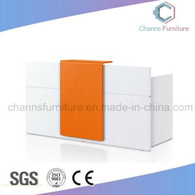 Modern Counter Elegant Front Table Melamine Reception Desk Office Furniture (CAS-RD1726)
