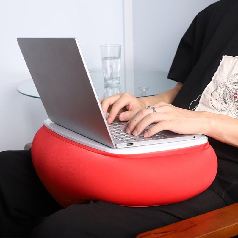 Multi-Function Cheap Comfortable and Portable Plastic Pillow Cushion Table Laptop Computer Cushion Desk for Sofa Bed Travel