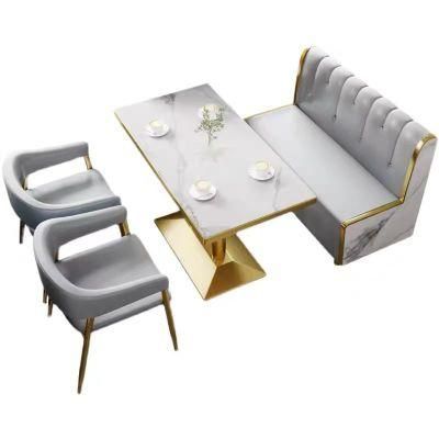 Nordic Marble Dining Table Cafe Western Restaurant Tea Shop Table Simple Negotiation Leisure Luxury Table