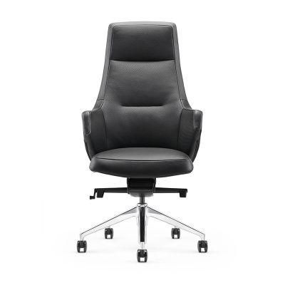 High Back PU Leather Executive Office Chair with Armrest