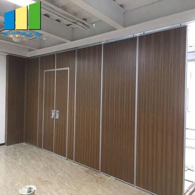 Classroom Wood Folding Office Partitions Movable Walls with Wheels