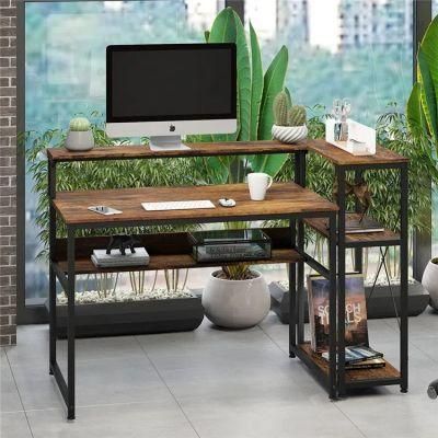 Home Office Computer Desk with Shelves