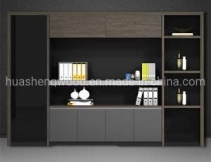 Black Walnut Morden Customized Panel Filing Cabinet