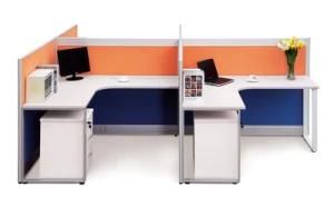 Wooden Office Table Fabric Material Best Workstation Laptop
