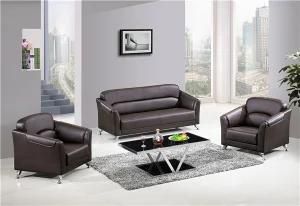 Chrome Base PU/Leather Office Knock Down Sofa F-057 1+1+3 (1+1+2+3)